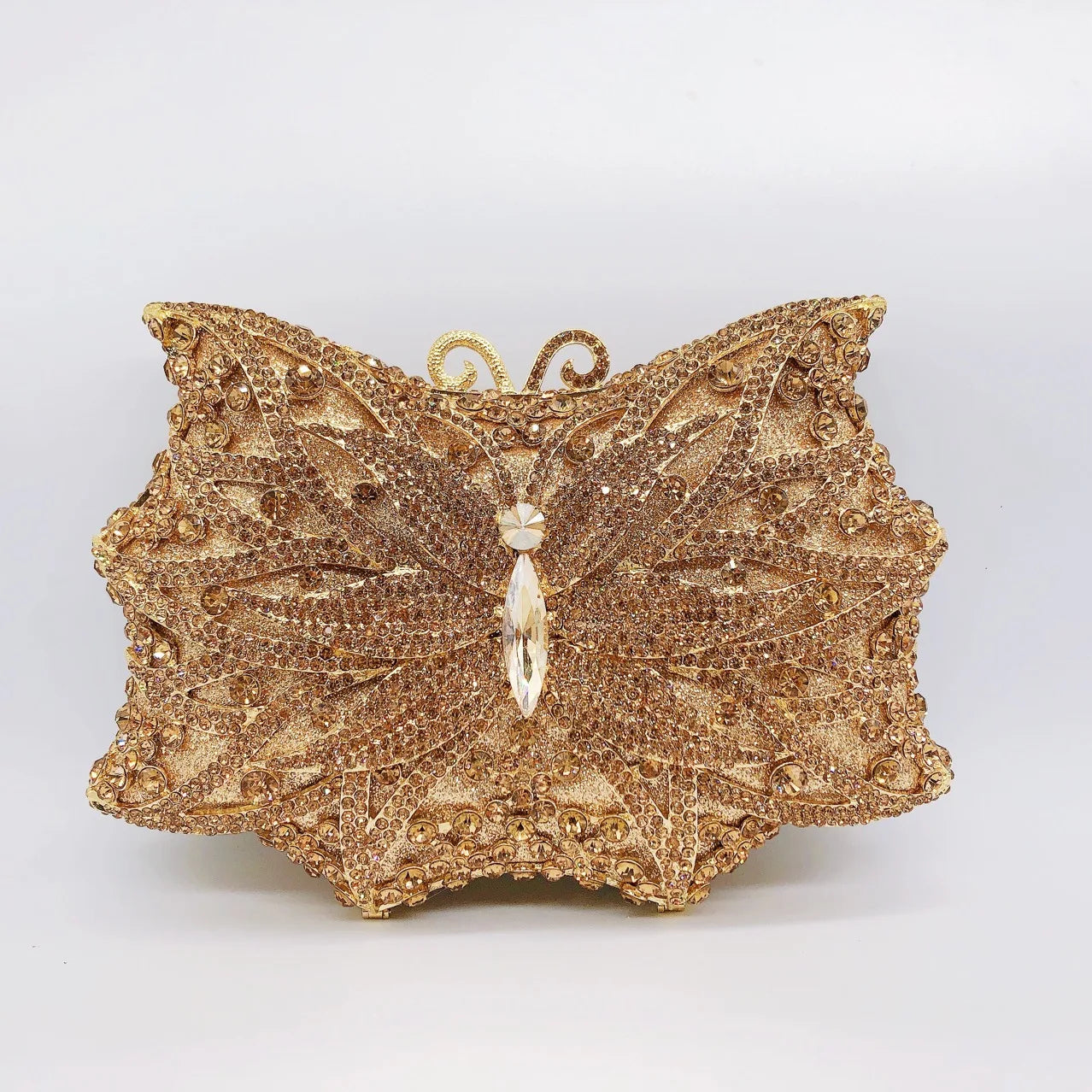 Hollow Rhinestone Banquet Clutch Bag