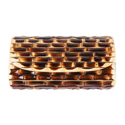 Handmade Bamboo Rattan Evening Clutch Bag