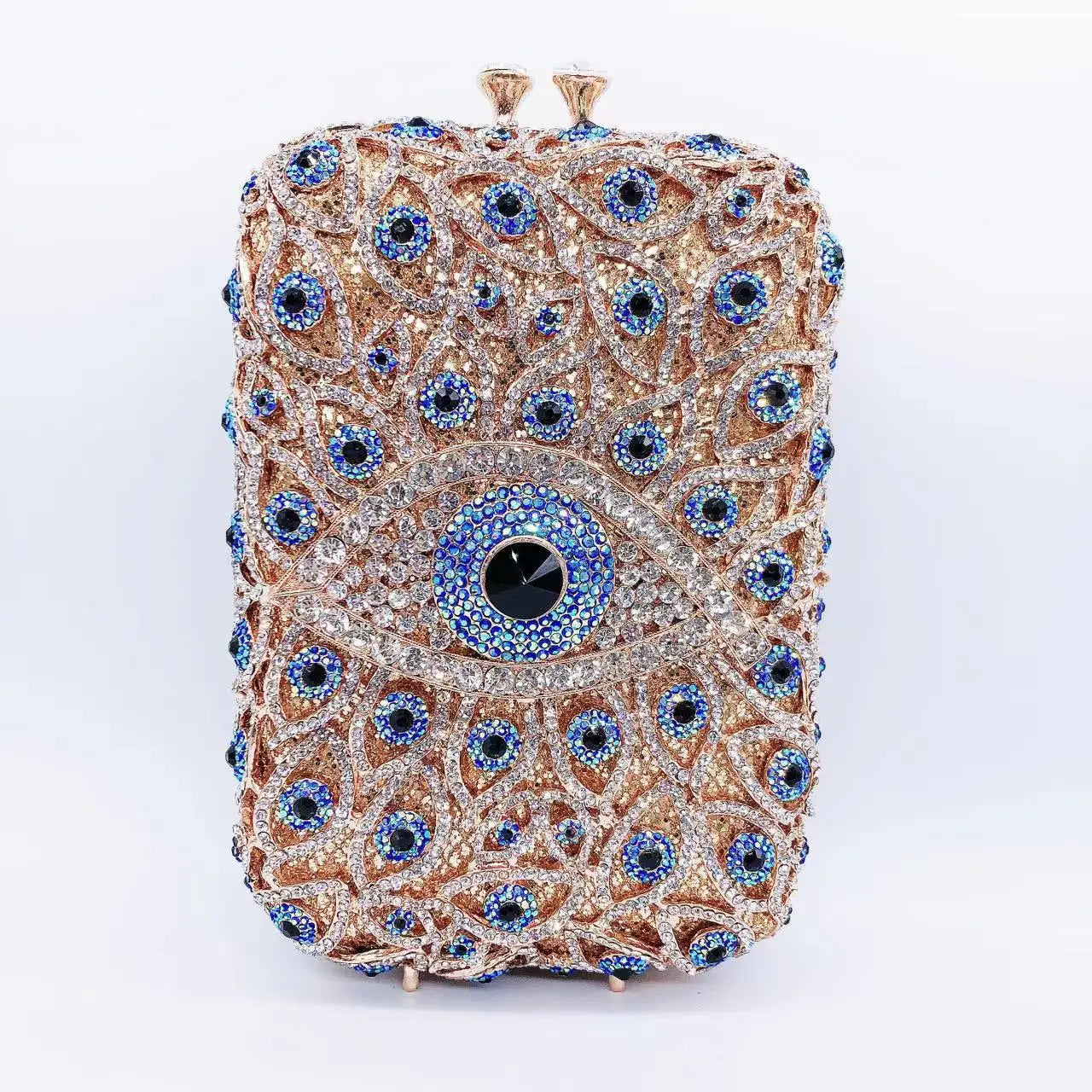 Hollow Rhinestone Banquet Clutch Bag