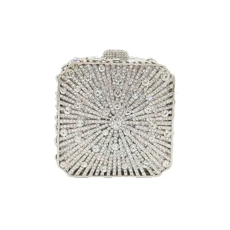 Crystal Minaudiere Box Clutch - Bridal Occasion