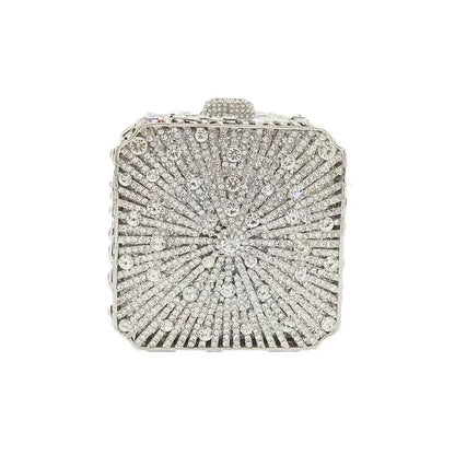 Crystal Minaudiere Box Clutch - Bridal Occasion