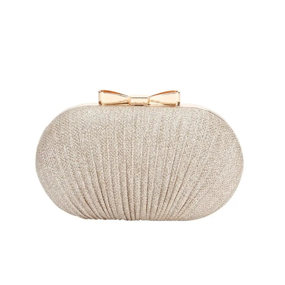 Beaded Egg Shape Rhinestone Evening Clutch
