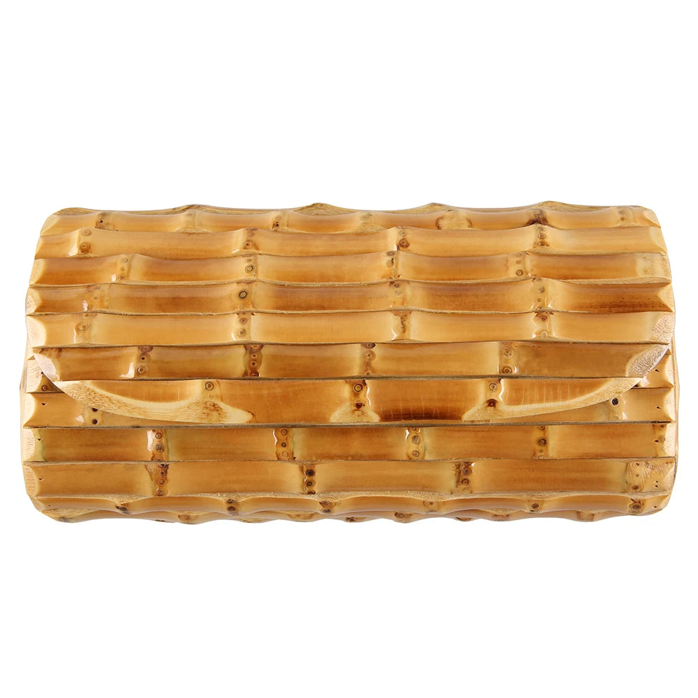 Handmade Bamboo Rattan Evening Clutch Bag