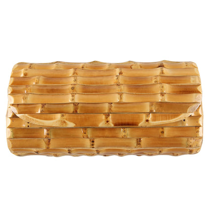 Handmade Bamboo Rattan Evening Clutch Bag