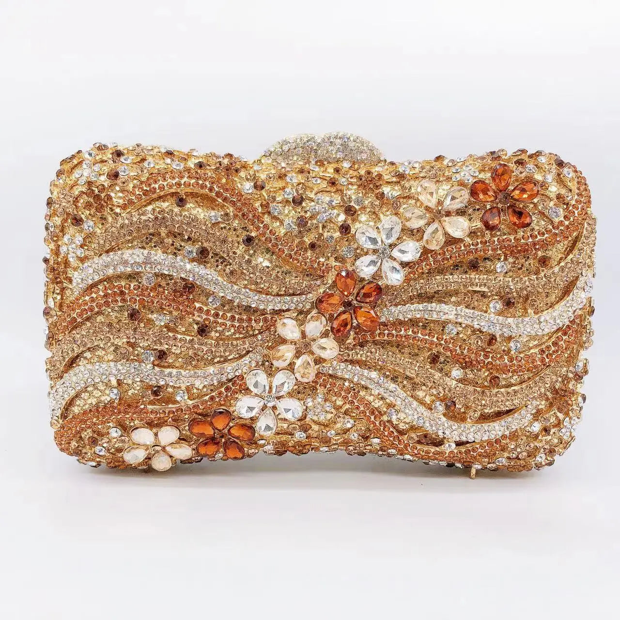 Hollow Rhinestone Banquet Clutch Bag