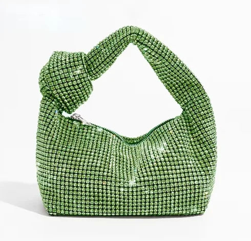 Crystal Knot Top Handle Bag - Evening Occasion Style