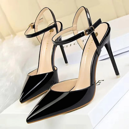 Patent Leather Pointed Toe Stiletto Pumps