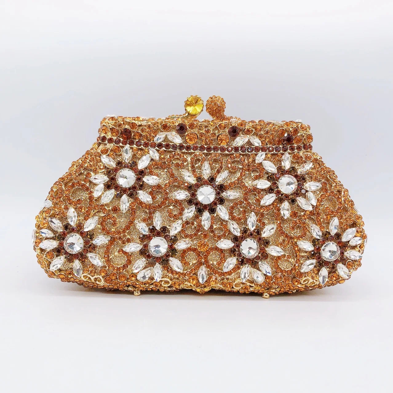 Hollow Rhinestone Banquet Clutch Bag