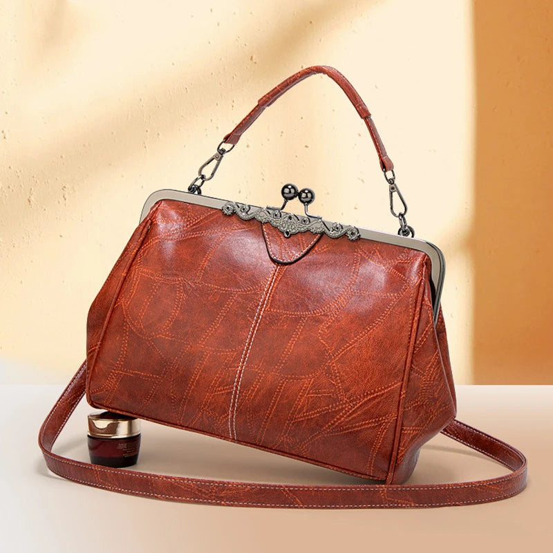 Soft PU Leather Hobo Shoulder Bag - Easy Access
