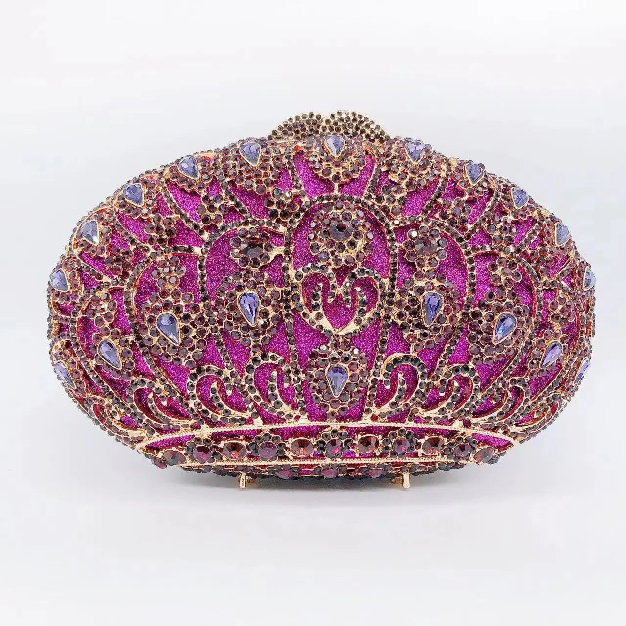 Hollow Rhinestone Banquet Clutch Bag