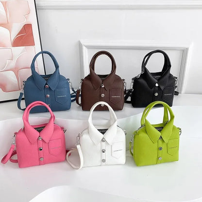 Compact Square Crossbody Bag - Zipper Designer Style