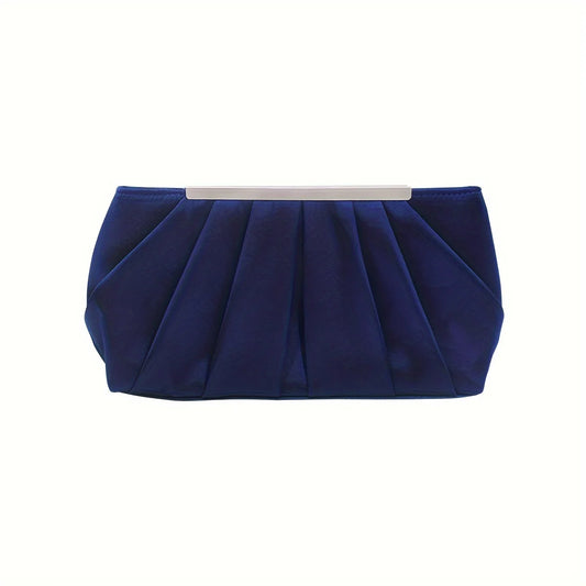 Pleated Silk Evening Handbag - Dinner Party Carry