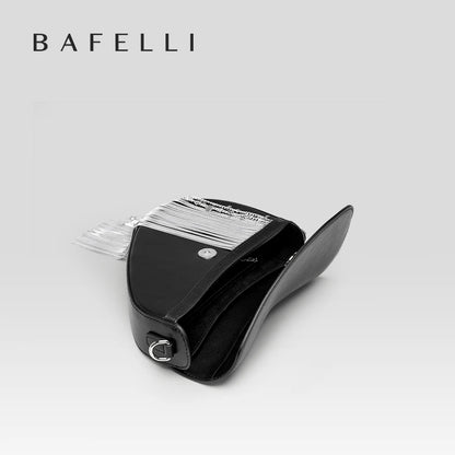 Tassel Saddle Crossbody Bag - Genuine Leather