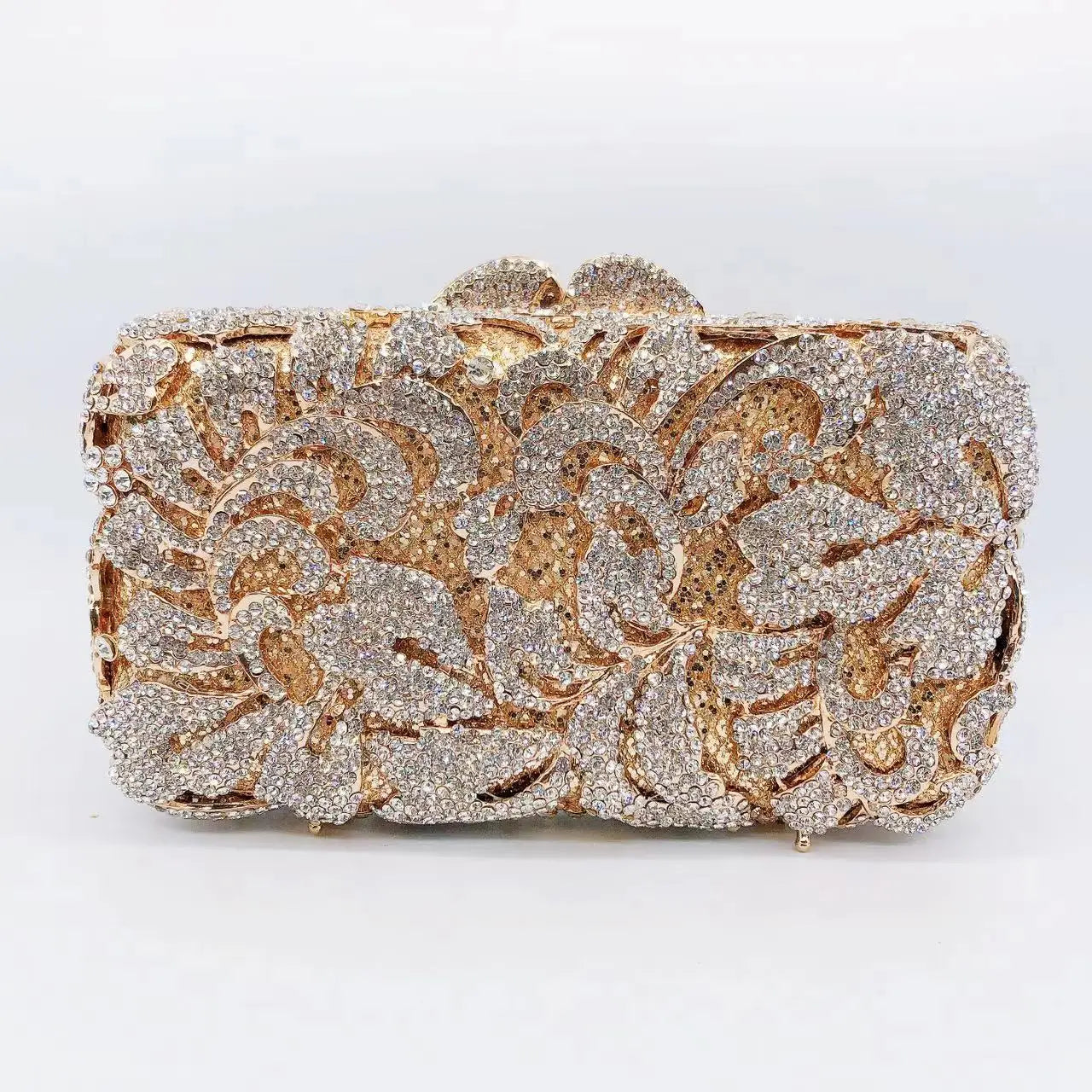 Hollow Rhinestone Banquet Clutch Bag
