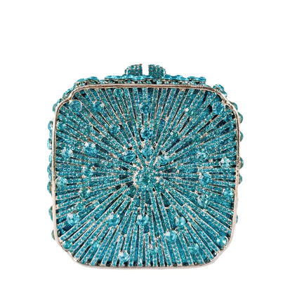Crystal Minaudiere Box Clutch - Bridal Occasion