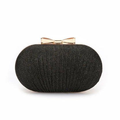 Beaded Egg Shape Rhinestone Evening Clutch