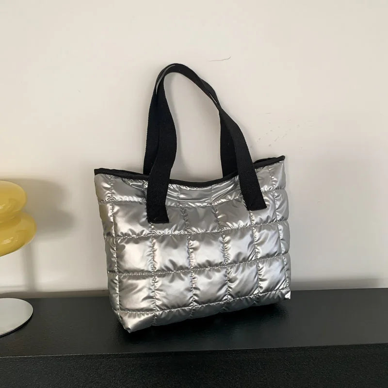 Quilted Padded Tote Bag - Everyday Shopping Carry