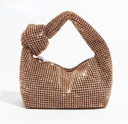 Crystal Knot Top Handle Bag - Evening Occasion Style