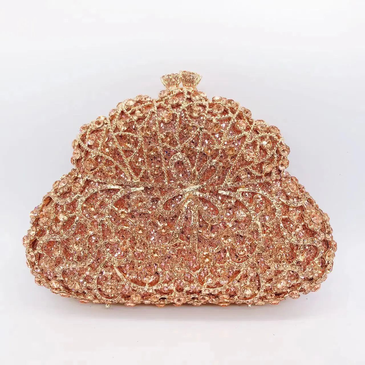 Hollow Rhinestone Banquet Clutch Bag