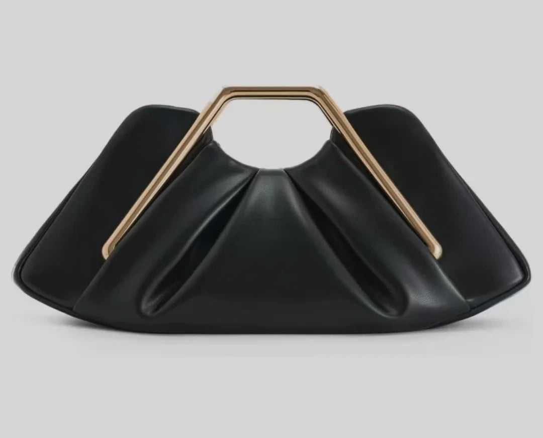 Soft Brown Cloud Clutch Bag - Retro Crossbody Style