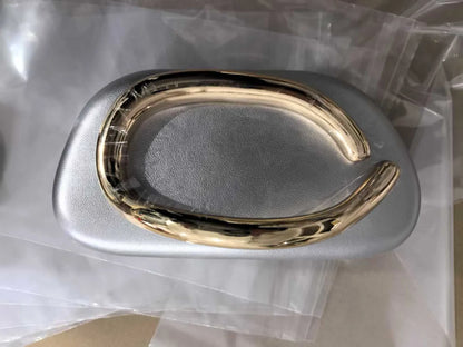 Gold Metal Box Evening Clutch Bag