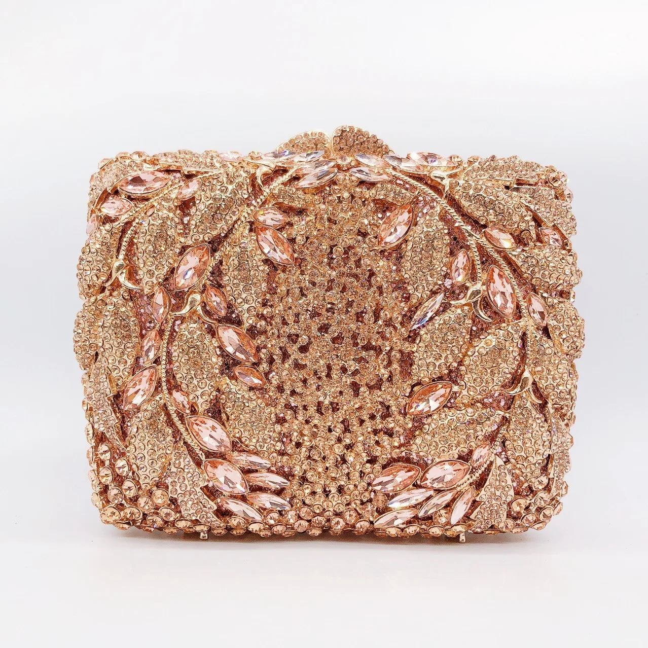 Hollow Rhinestone Banquet Clutch Bag