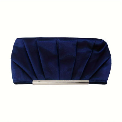 Pleated Silk Evening Handbag - Dinner Party Carry