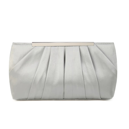 Pleated Silk Evening Handbag - Dinner Party Carry