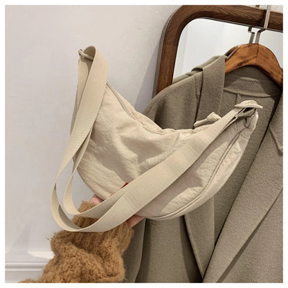 Large Nylon Hobo Tote - Casual Travel Carry