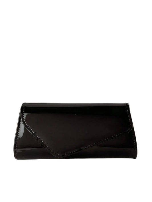 Textured Solid Color Crossbody Clutch Bag