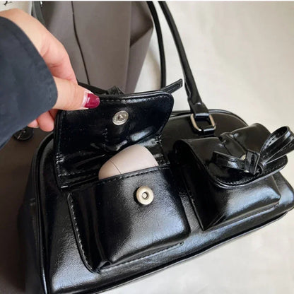 Burgundy Work Tote Shoulder Bag - Commuter Classic