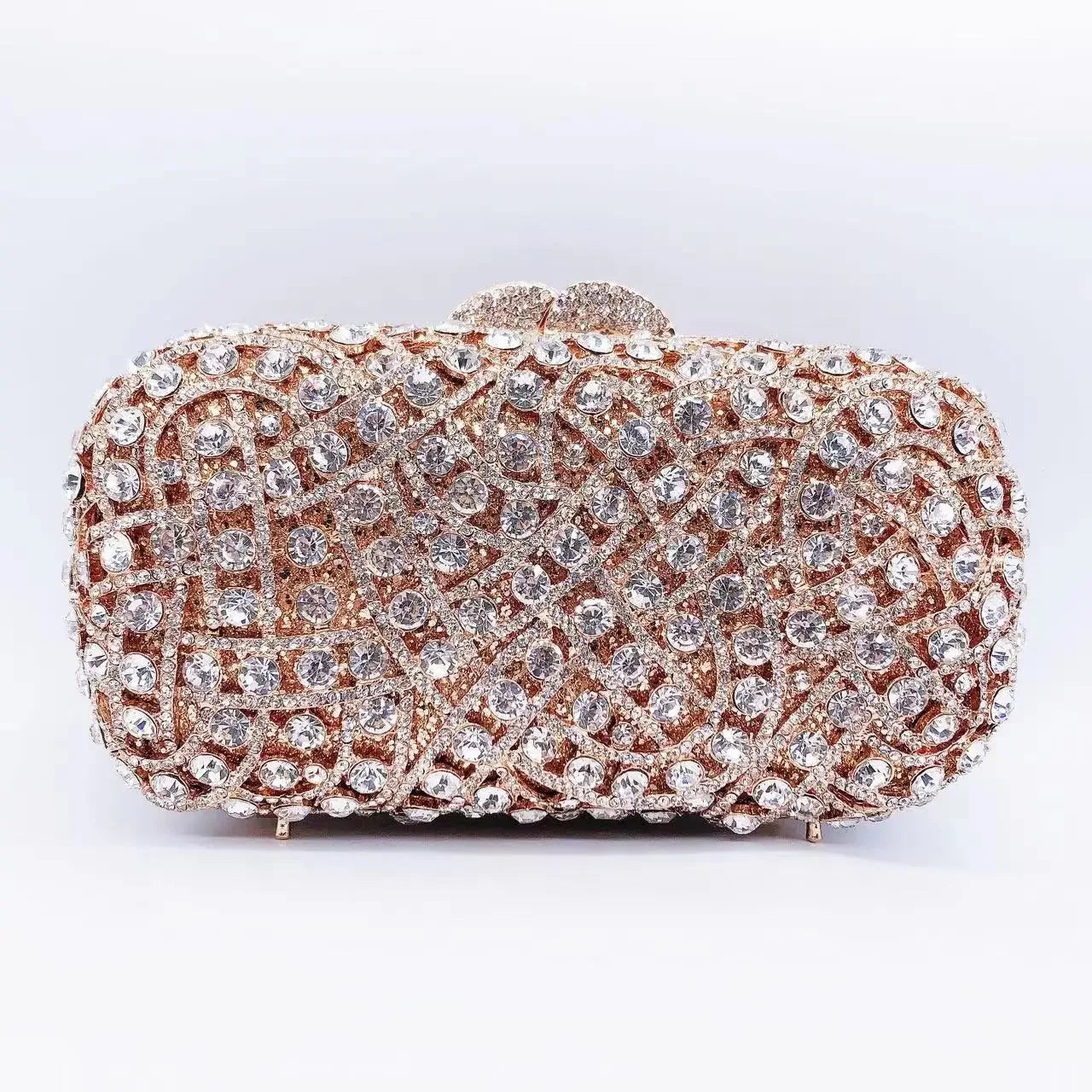 Hollow Rhinestone Banquet Clutch Bag