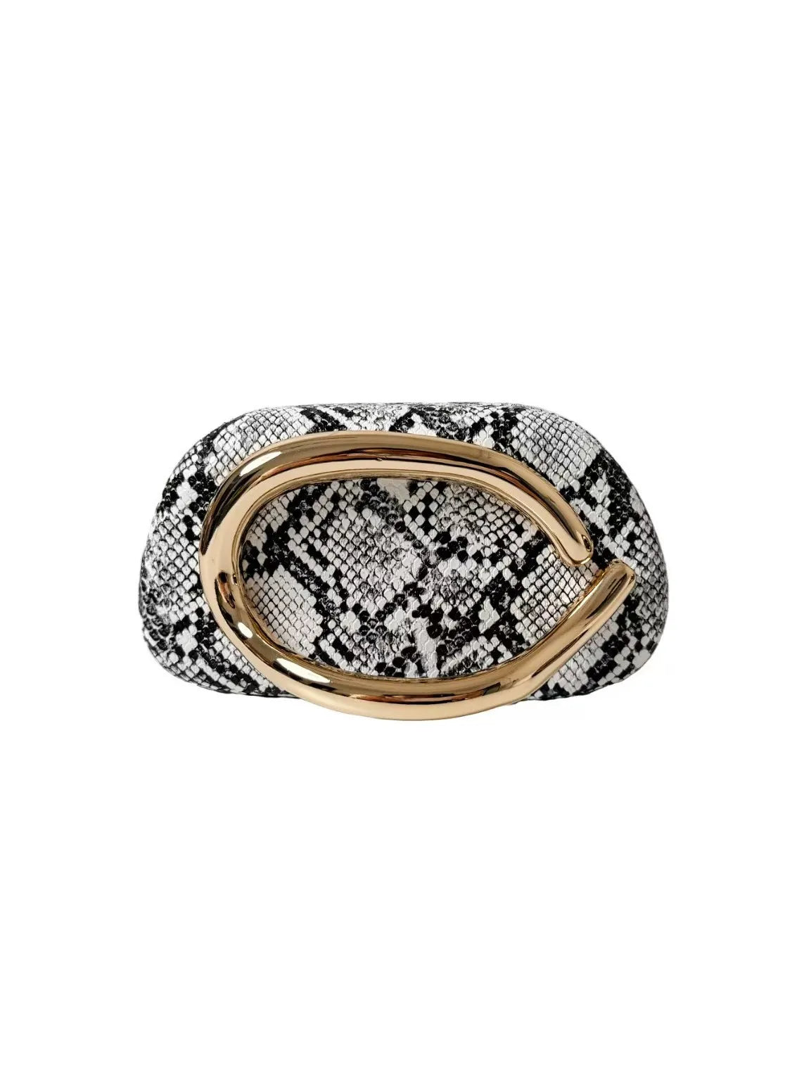 Gold Metal Box Evening Clutch Bag