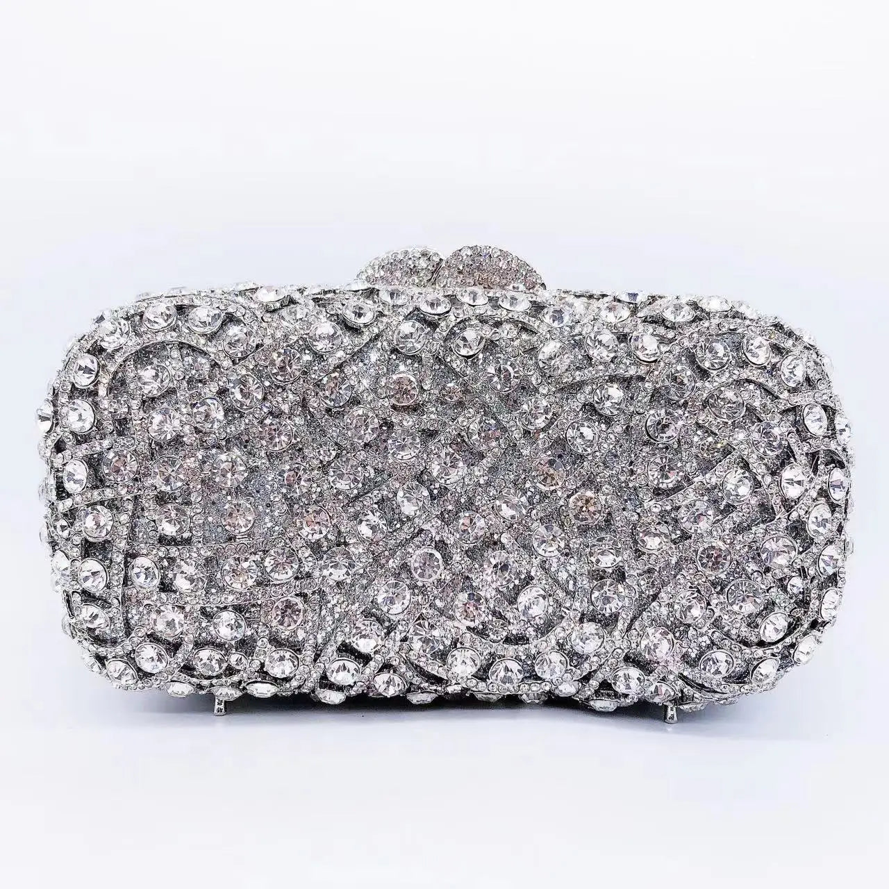 Hollow Rhinestone Banquet Clutch Bag