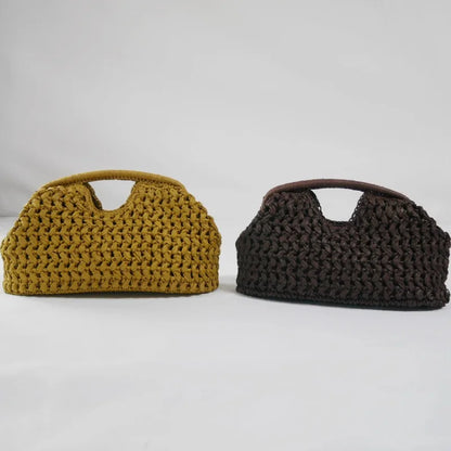 Raffia Woven Chain Shoulder Bag - Summer Crossbody