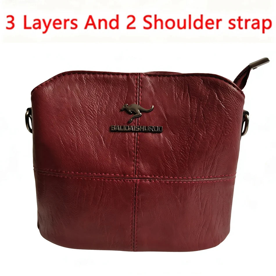 Vintage Soft PU Leather Tote Bag - Roomy Everyday Carry