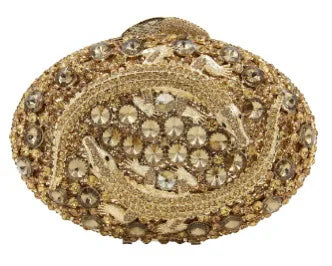 Hollow Rhinestone Banquet Clutch Bag