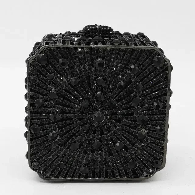 Crystal Minaudiere Box Clutch - Bridal Occasion