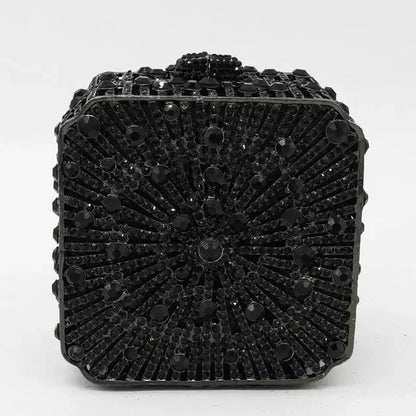 Crystal Minaudiere Box Clutch - Bridal Occasion