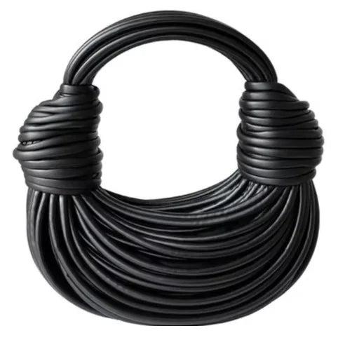 Handwoven Noodle Clutch Bag - Chic Evening Shape