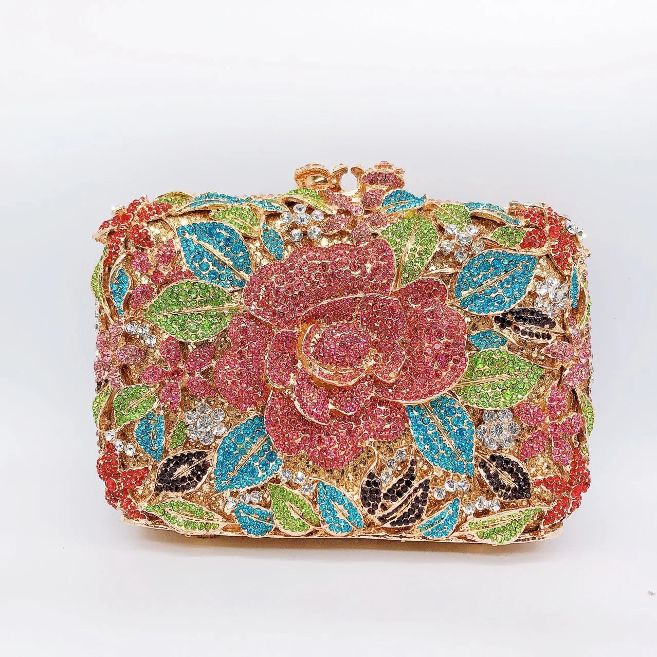 Hollow Rhinestone Banquet Clutch Bag