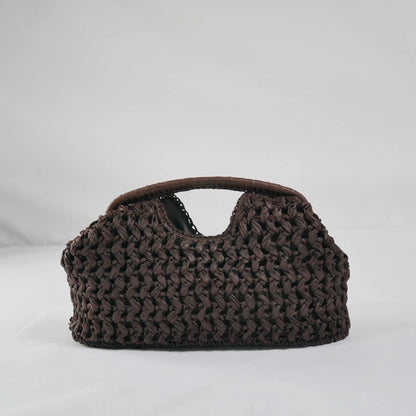 Raffia Woven Chain Shoulder Bag - Summer Crossbody
