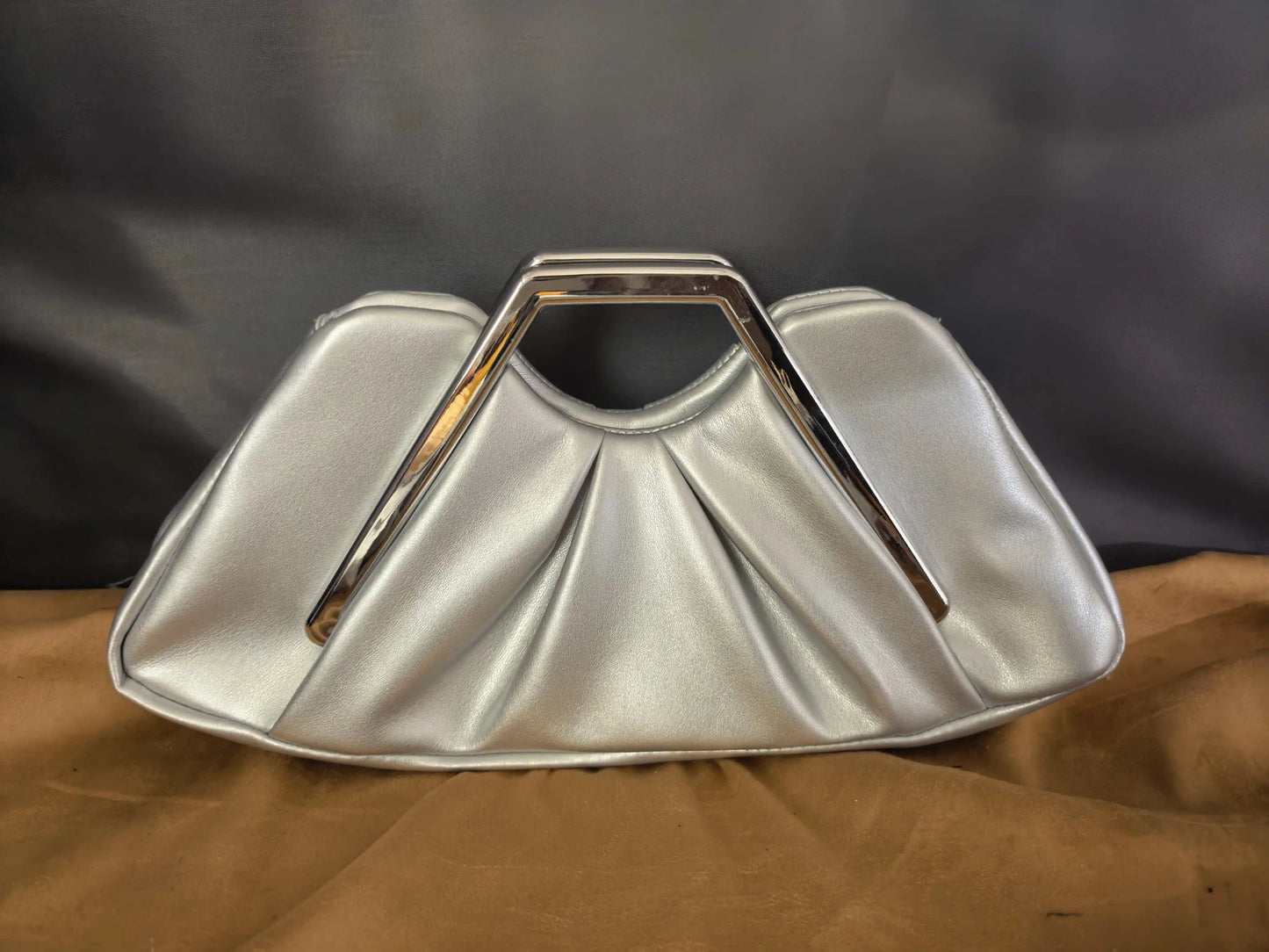 Soft Brown Cloud Clutch Bag - Retro Crossbody Style