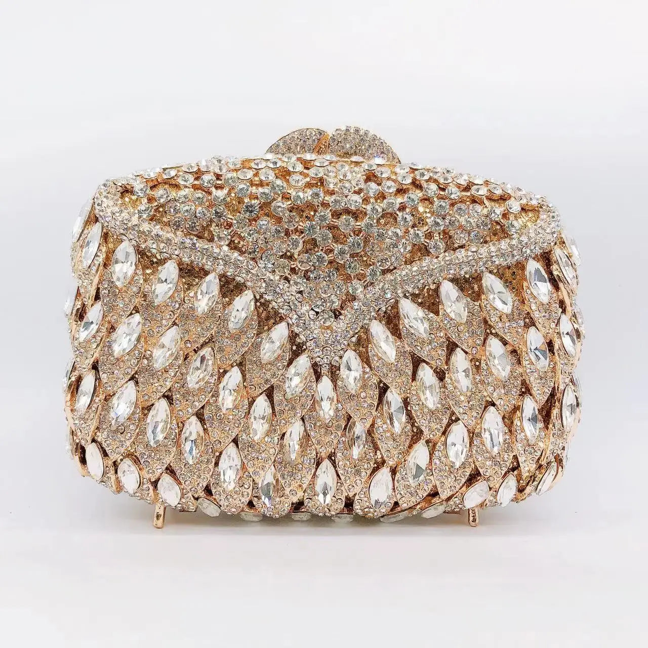 Hollow Rhinestone Banquet Clutch Bag