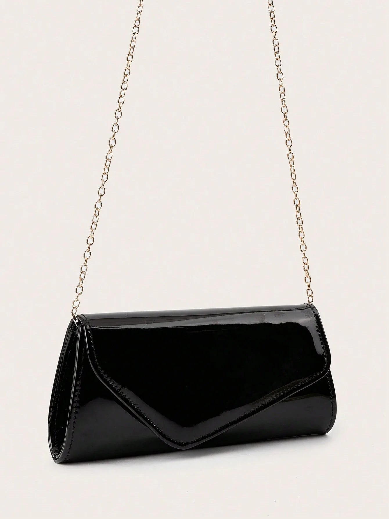 Textured Solid Color Crossbody Clutch Bag