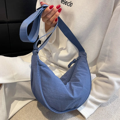 Large Nylon Hobo Tote - Casual Travel Carry