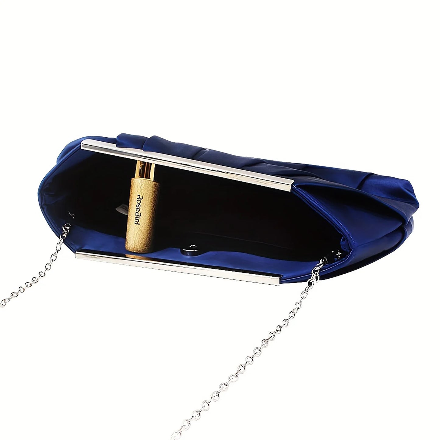 Pleated Silk Evening Handbag - Dinner Party Carry