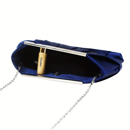 Pleated Silk Evening Handbag - Dinner Party Carry