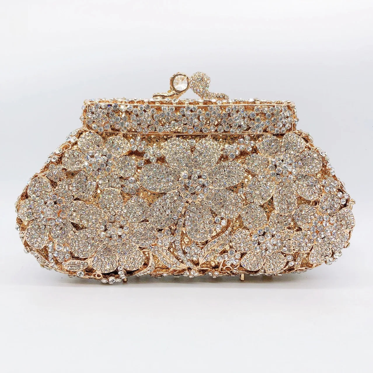 Hollow Rhinestone Banquet Clutch Bag