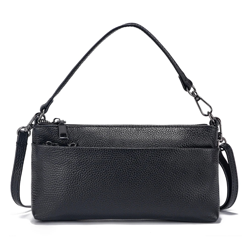Zency 8 color Genuine Leather Shoulder Bag Handbag Women Small Crossbody Bag Sac a Main 100% Fashion Ladies Pouch Bag 2025